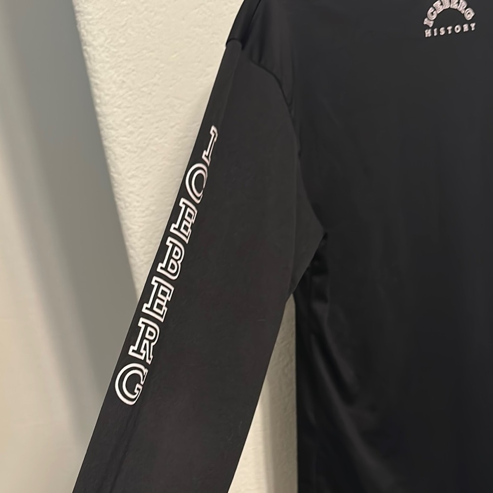 Vintage Iceberg Black Graphic Long Sleeve Jersey EUC - Picture 5 of 6